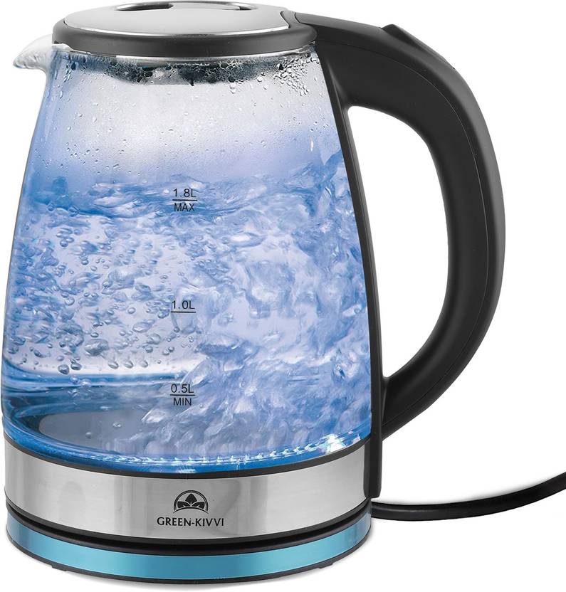 GREEN KIVVI 889618TR Glass Electric Kettle Price in India Buy GREEN