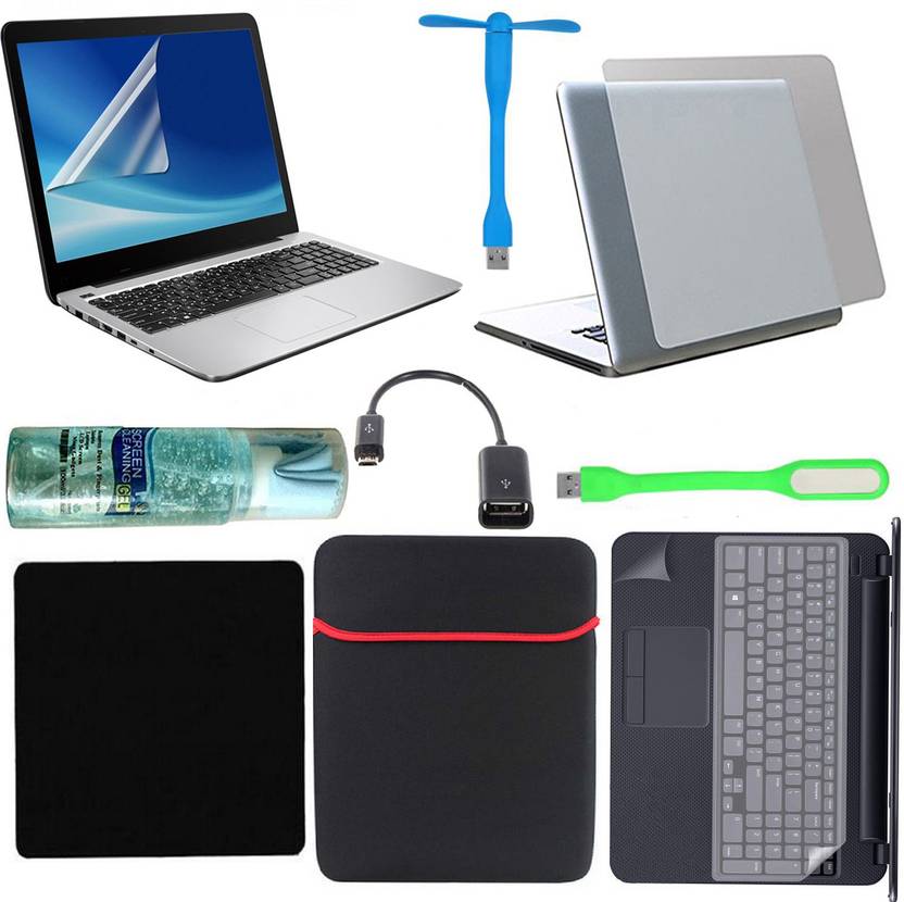 D.V TECH FULL SET OF LAPTOP PROTECTOR 10IN1 SET OF LAPTOP SCREEN GUARD