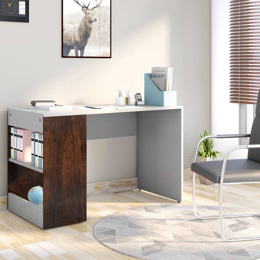 Flipkart Perfect Homes Studio Augustine Dual Tone Engineered Wood Study