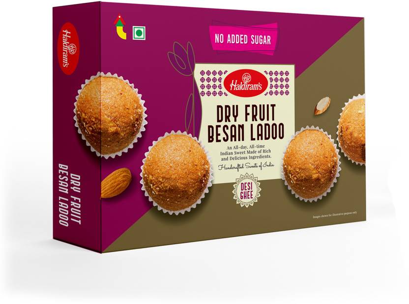 Haldiram's Dry Fruit Besan Ladoo Sugar Free (400 g) Box Price in India