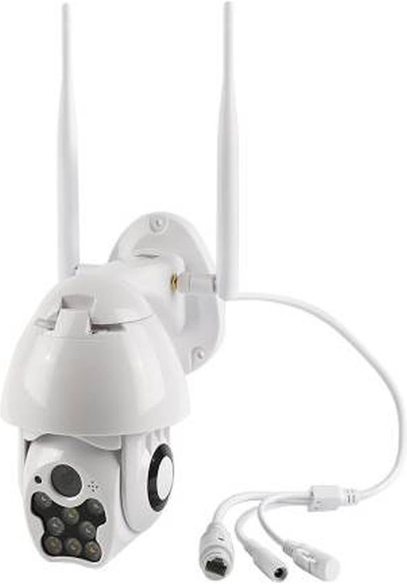 Zinzo PTZ Wifi Camera with 1080px Image Quality | 4x Digital Zoom | 2.0MP Ultra HD Camera Quality | IP Onvif 3.6mm Lens | Pan & Tilt | Intercom and Night Vision Camera Security Camera ( Security Camera(64 GB, 1 Channel)