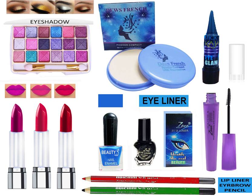 CLUB 16 Glowing Makeup Kit of 12 Items ZX04 Price in India, Buy CLUB
