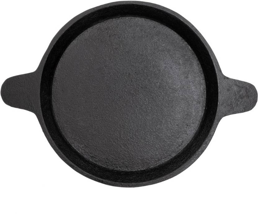 Bhagya Cast Iron Fish fry 8 inches Fry Pan 20 cm diameter 1 L capacity