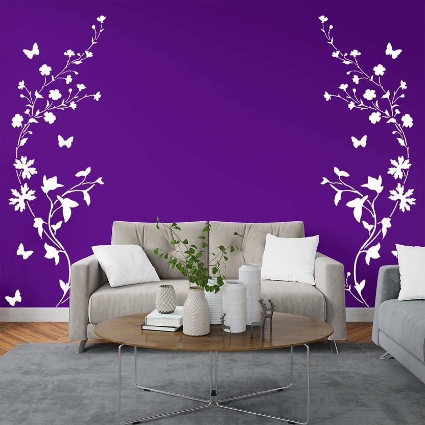Kayra Decor Swirl Floral Wall Design Stencils for Wall Painting for