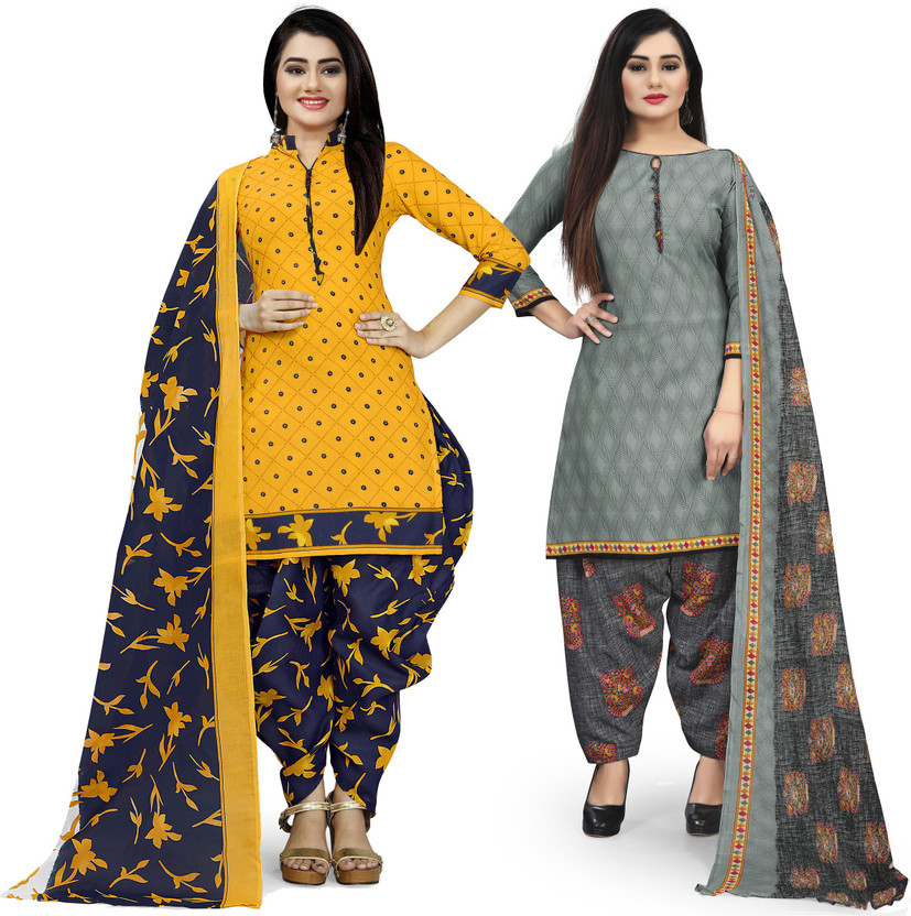 flipkart women's cotton dress material