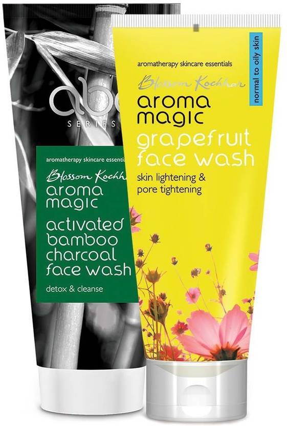 Aroma Magic Combo of Activated Bamboo Charcoal & Grapefruit Face Wash