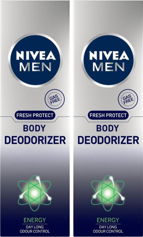 NIVEA Men Fresh Protect Energy Deodorizer Body Spray Deodorant Spray  -  For Men(240 ml, Pack of 2)