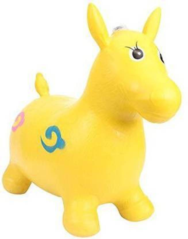 Tricolor Tri color Jumping and Riding Horse Bouncing Horse Hopper