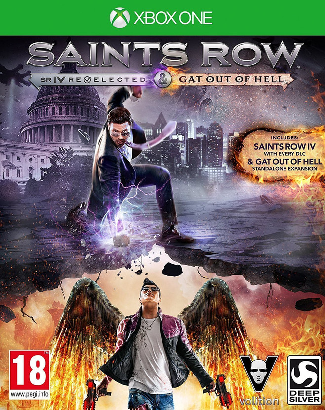 Saints Row IV Re-elected & Saints Row: Gat Out of Hell (Xbox One) (Ultimate Evil Edition)(Game and Expansion Pack, for Xbox 360)