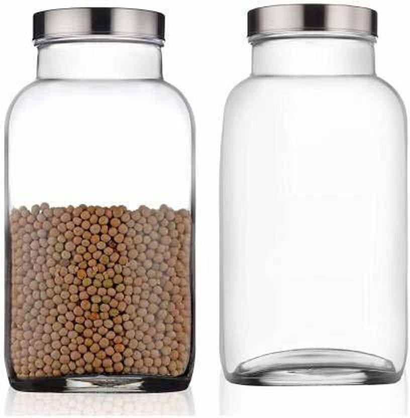 vetreo 2500 ml Glass Tea Coffee & Sugar Container Price in India Buy vetreo 2500 ml Glass