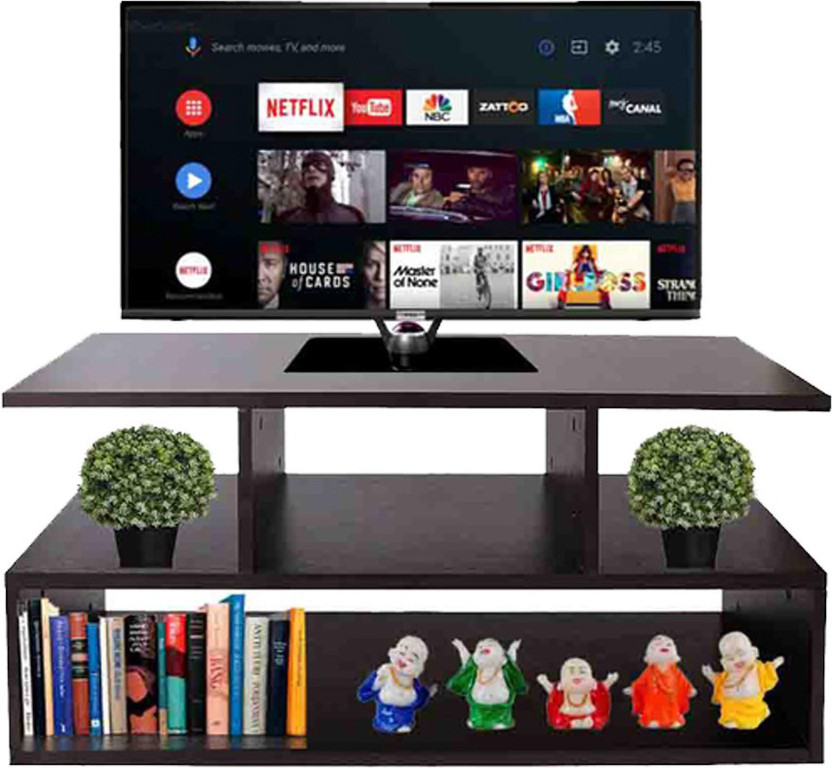 AAROORA Engineered Wood TV Entertainment Unit(Finish Color - Brown, DIY(Do-It-Yourself))