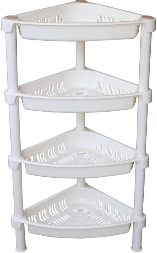 HOKiPO 4Layer Plastic Corner Storage Rack Kitchen Rack Price in India Buy HOKiPO 4Layer