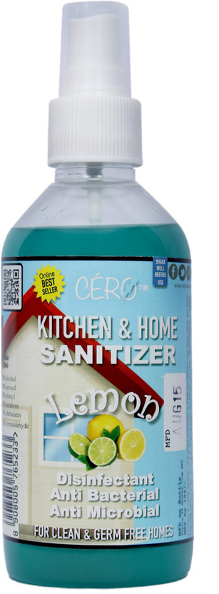 CERO Antibacterial/Disinfectant LEMON Perfumed HOME n KITCHEN SANITIZER Kitchen Cleaner(200 ml)