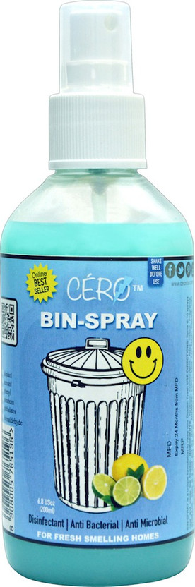 CERO Antibacterial/Disinfectant Lemon Perfumed Dust Bin Sanitizer Kitchen Cleaner(200 ml)