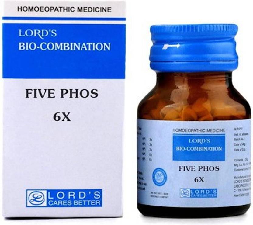 Five Phos 6x Homeopathic Medicine Uses Lord's Five Phos 6X Tablets Price in India - Buy Lord's Five Phos 6X