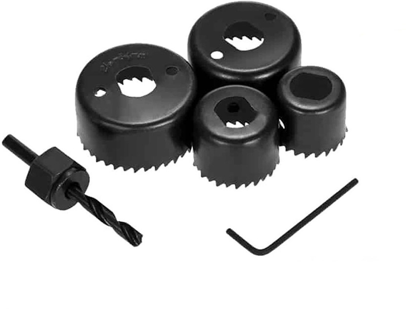 Parrys Retail Woodworking Hole Saw Drill Bit Kit 3/4" to 2 1/2" Drilling Tool Wood Thin Alloy Metal Cutter Core Drill Bits Wood Cutter Wood Cutter