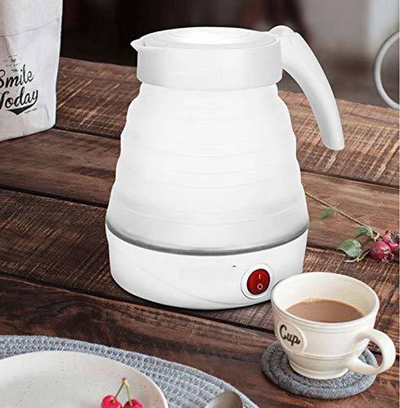 evonte Travel Foldable Electric Kettle Portable Silicone Collapsible