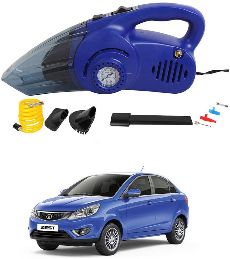 Oshotto 100W 2 in 1 Vacuum Cleaner cum Tyre Inflator for Tata Zest Car