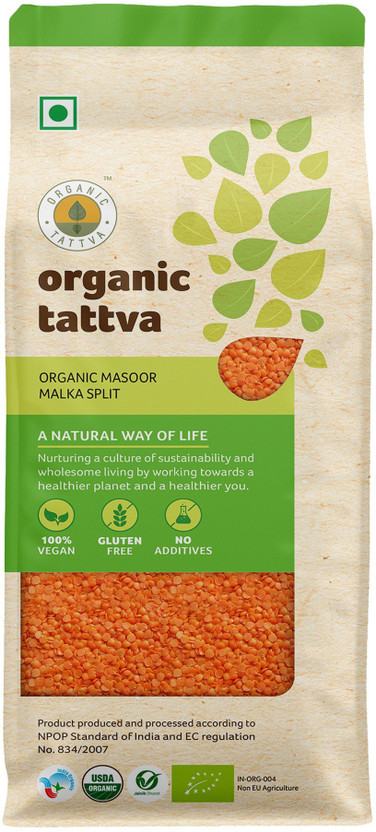 Organic Tattva Red Masoor Dal (Split)(500 g)