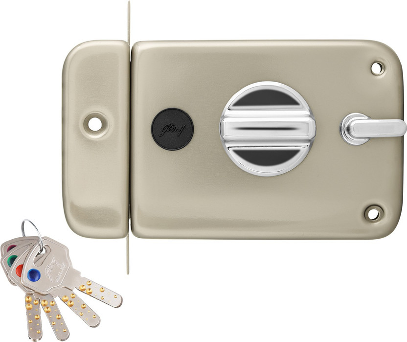 Godrej Locks Steel Metallic Deadbolts(Silver)