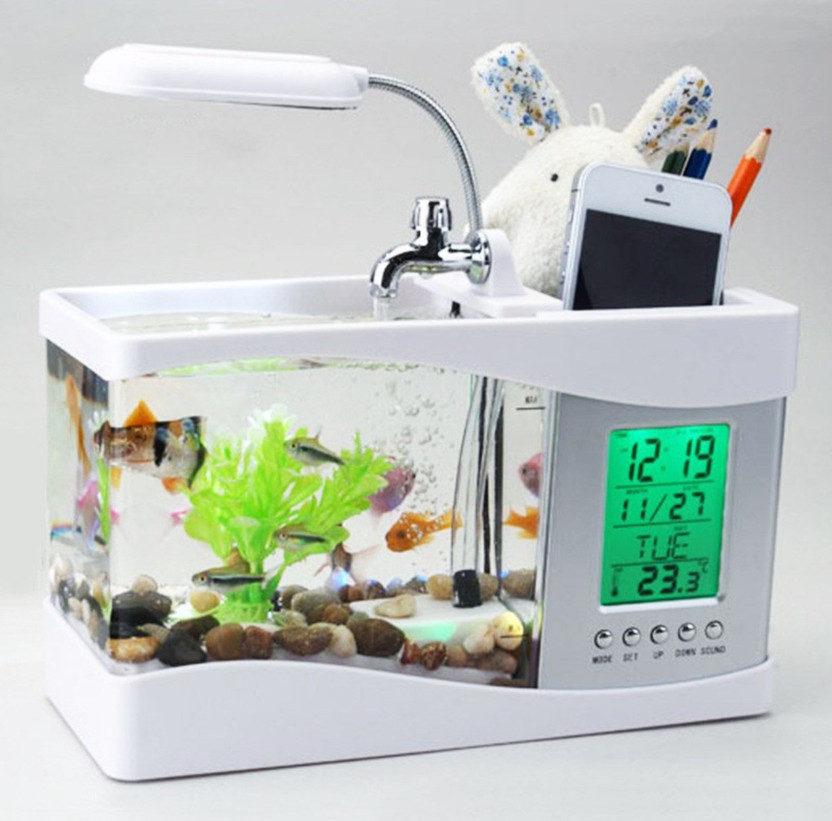 Furn Master EMB-2010B-W Rectangle Aquarium Tank(1.5 L)