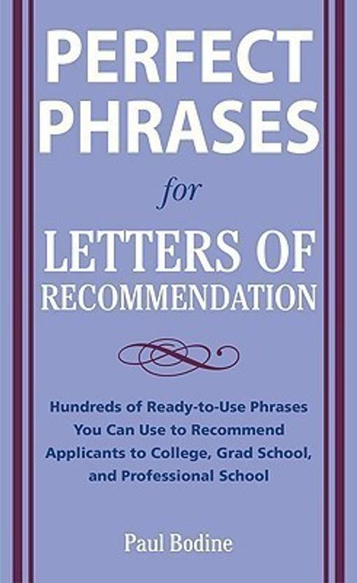 Perfect Phrases for Letters of Buy Perfect Phrases for