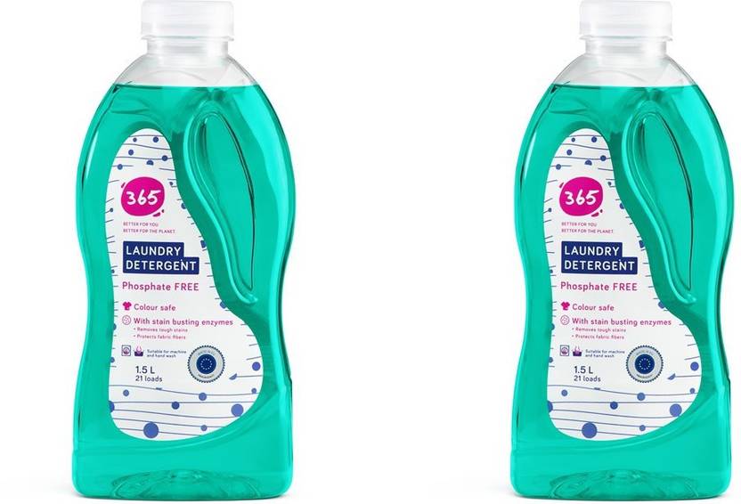 365 Laundry detergent Phosphate Free liquid detergent, plantderived ingredients, non toxic 1.5