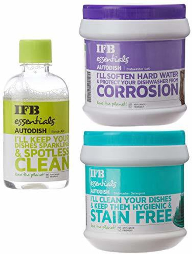IFB Dishwasher Set( Detergent + Salt + Rinse Aid) Dishwashing Detergent(2.2 kg)