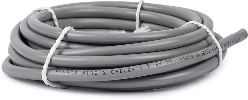 Oxcord 3 core round copper wires and cables 1.5 mm for domestic and industrial electric connections ( 5 Metres) 1.5 sq/mm Purple 5 m Wire(Purple)