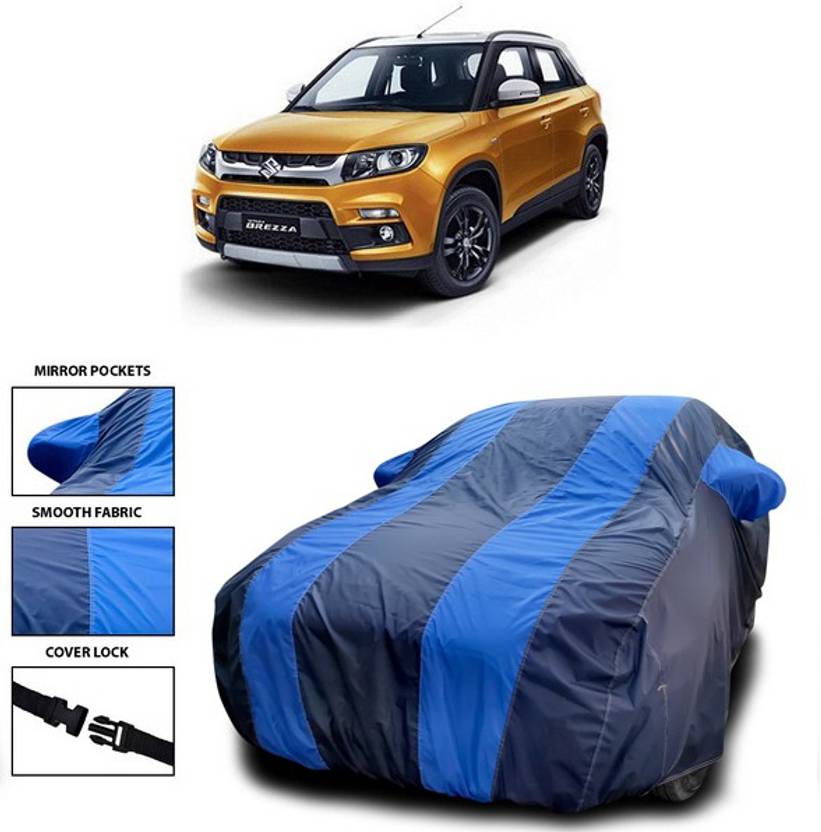 ANTHUB Car Cover For Maruti Vitara Brezza (With Mirror Pockets) Price