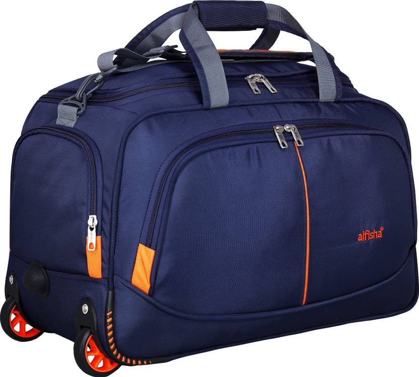 alfisha (Expandable) Rolling Duffel Travel Duffle Bag Wheeled Duffel Suitcase Luggage Duffel