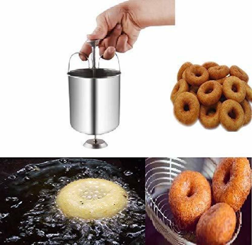 chaklasiya Stainless Steel Medu Vada Maker with Stand Mendu WADA