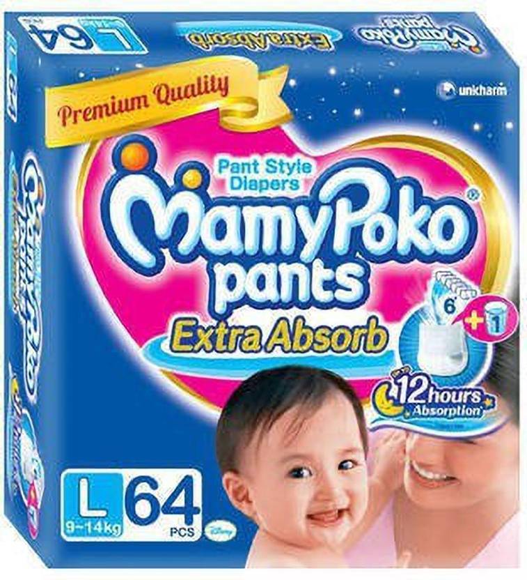 MamyPoko Pant Style Diaper L Buy 64 MamyPoko Paper Pulp Pant