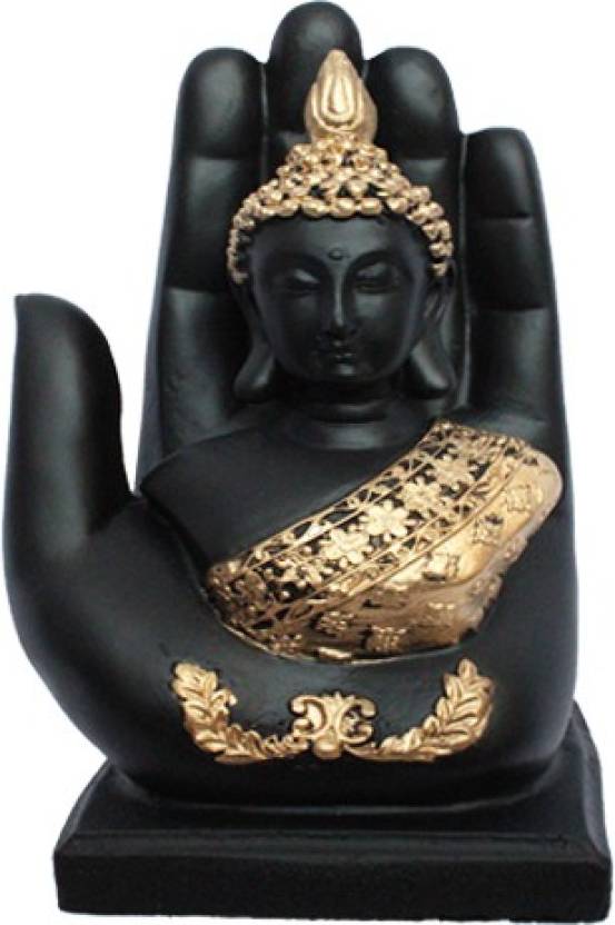 Revive Golden Handcrafted Palm Buddha | Meditation Relaxing Buddha ...