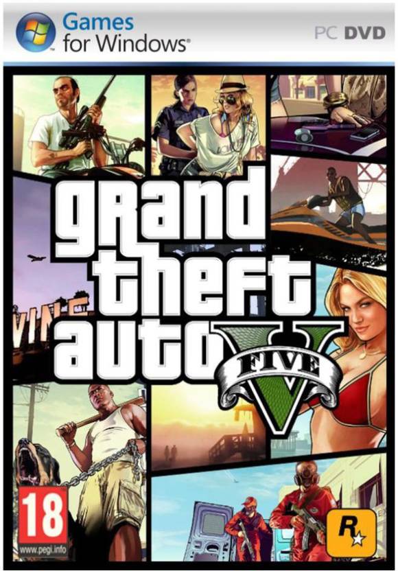 GTA 5 PC DVD - GTA 5 Game for PC in 7 CD Pack (Premium Edition) Price
