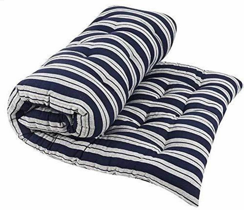 COLOFLY Soft Cotton Multicolour Mattress / Gadda Single Bed Dark Blue 4