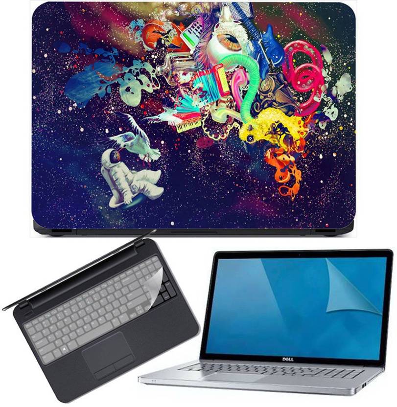 JINGHALALA LAPTOP PRINTED STICKER [ 3 IN {1 LAPTOP SKIN,KEY GUARD