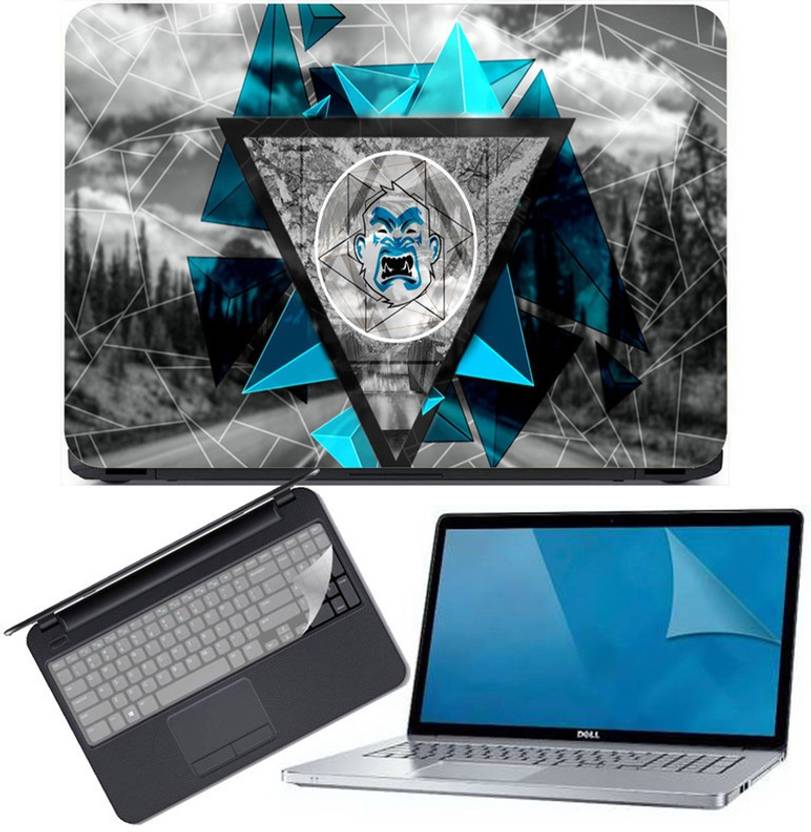 JINGHALALA LAPTOP PRINTED STICKER [ 3 IN {1 LAPTOP SKIN,KEY GUARD