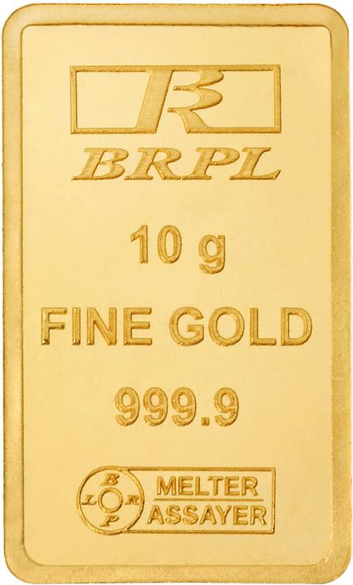 Bangalore Refinery Brpl Purity Bar 24 (9999) K 10 g Gold Bar Price in