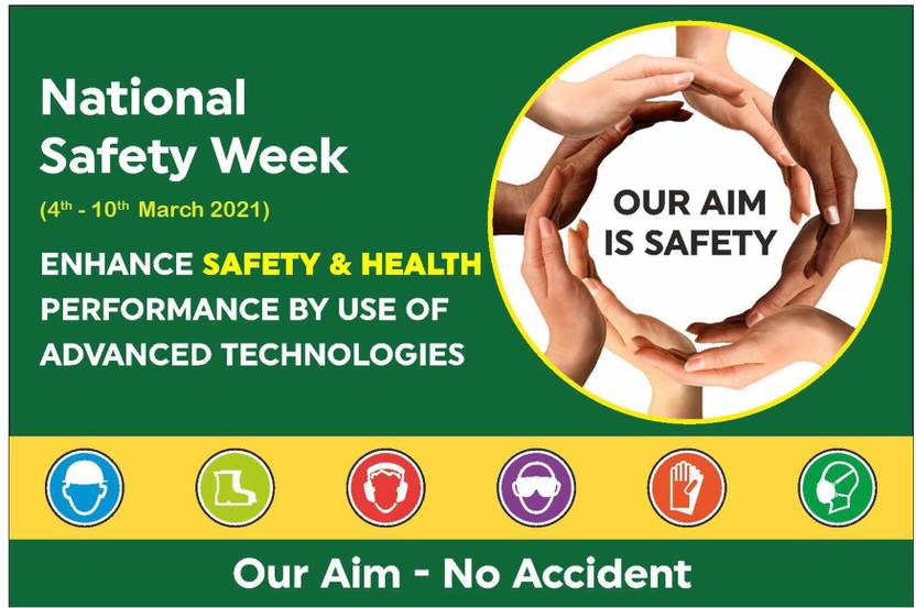 buysafetyposters com quot Our Aim is Safety quot Banner for Celebrating