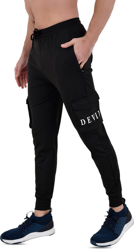 AAASPORTS Solid Men Black Track Pants 