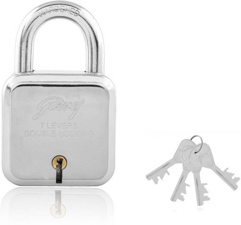 Godrej 7 levers square lock (4 keys) Padlock Buy Godrej 7 levers