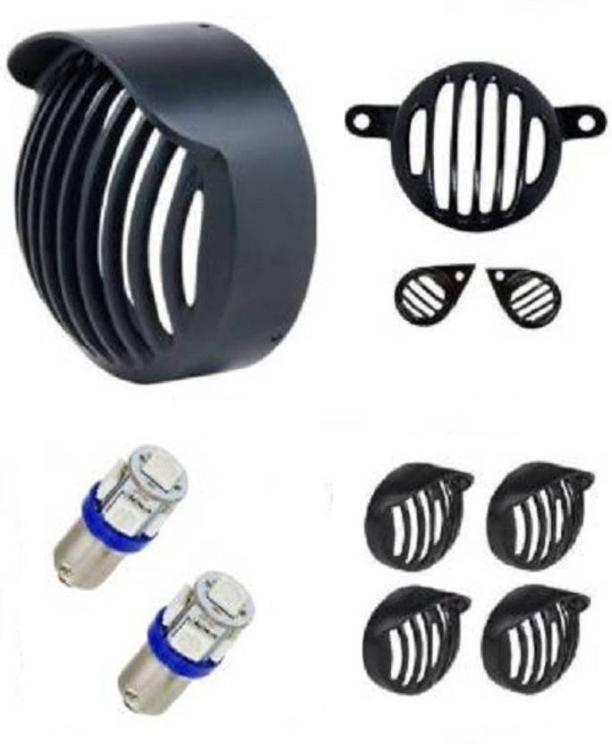 JBRIDERZ PMC Bullet classic Bike Headlight With Parking BulbsBLACK