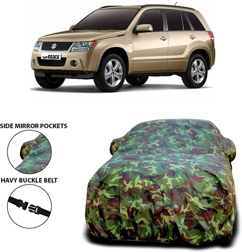 ANTHUB Car Cover For Maruti Suzuki Grand Vitara (With Mirror Pockets