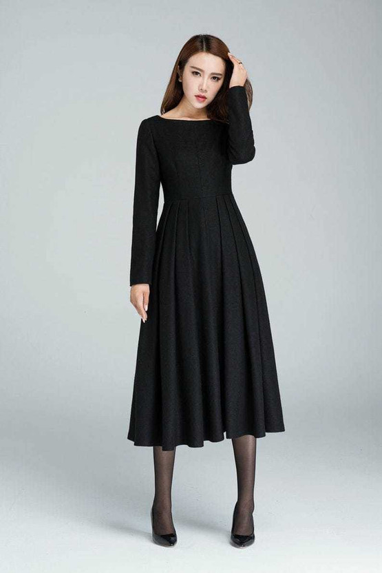black cocktail dress designer