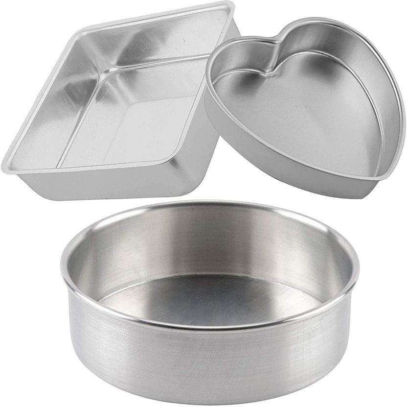 SKE Aluminium Cake Mould(Pack of 3)