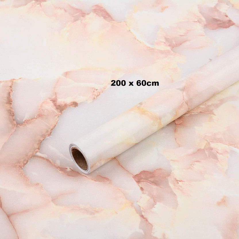 lOMESH 200 cm Granite Look Marble Effect Contact Paper Film Vinyl Self Adhesive PVC Decorative Wall Papers for Fridge/Floor/Wall/Table/Cupboard Decorative Furniture Interior & Renovation Project -200 x 60cm Self Adhesive Sticker(Pack of 1)