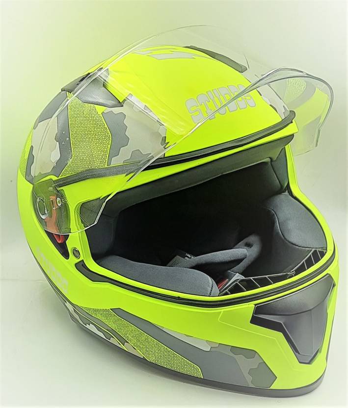 STUDDS THUNDER D5 N5 NEON L SIZE CLEAR VISOR Motorbike Helmet Buy