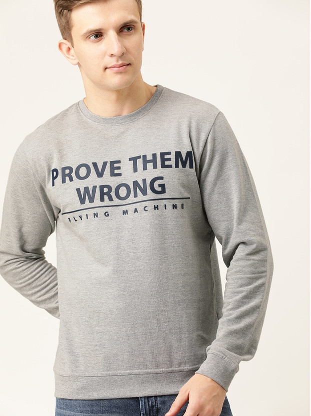 Full Sleeve Printed Men Sweatshirt 