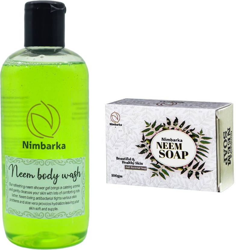 NIMBARKA NEEM BODY WASH 300ML WITH NEEM SOAP 100 GM Price in India